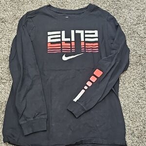 Nike Elite Black Long Sleeve with Red and White Accents